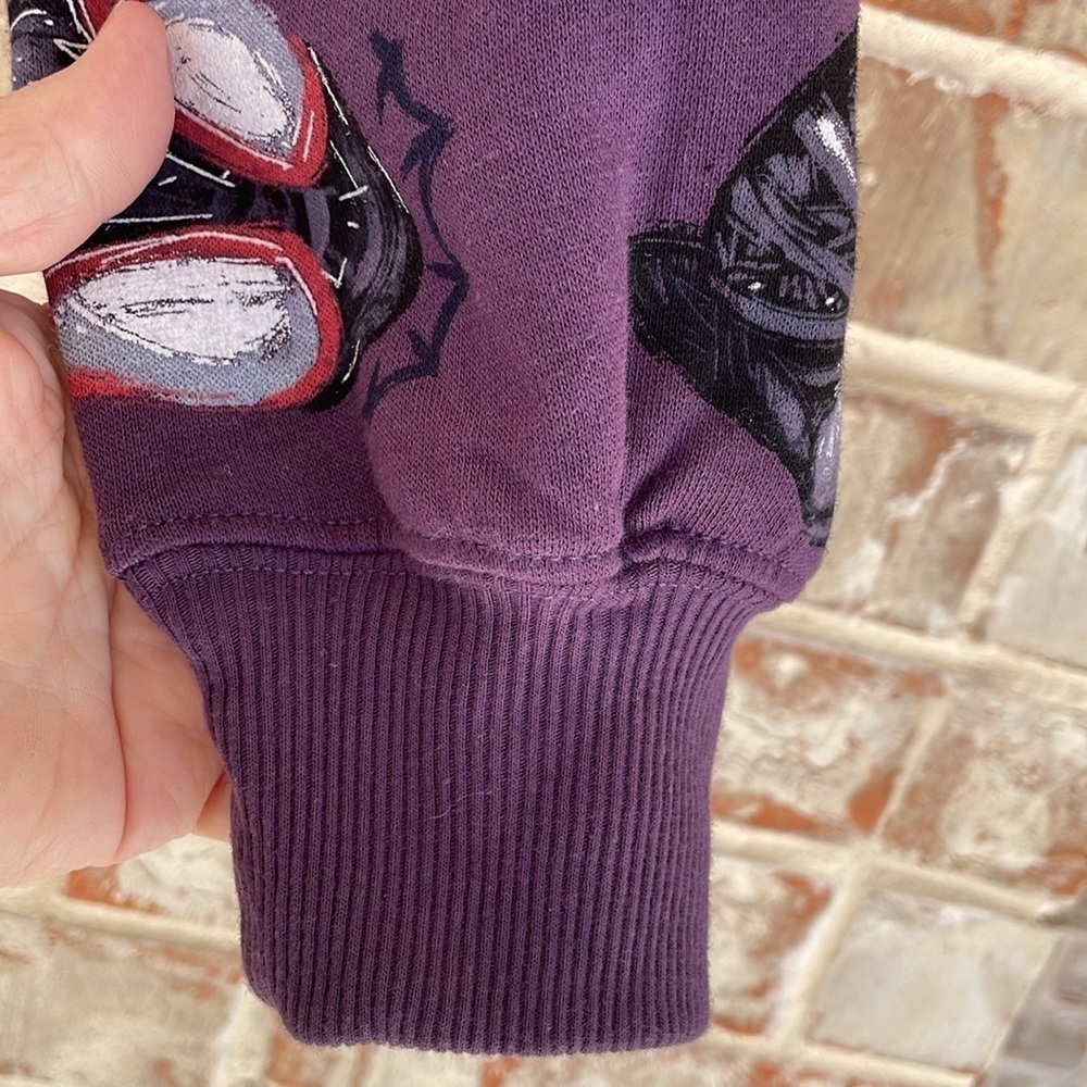 Marvel Black Panther Artist Series Purple‎ Cropped Sweatshirt - Picture 5 of 9